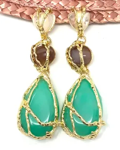 Feversave Pendientes Adara verde