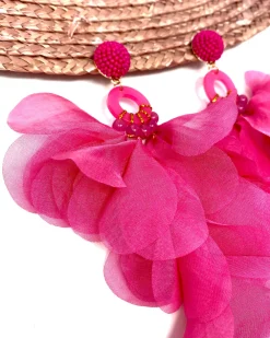Feversave Pendientes Brasil Fucsia