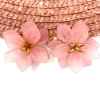 Feversave Pendientes Flor rosa claro