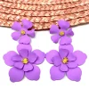 Feversave Pendientes Flores Malva