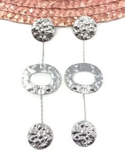 Feversave Pendientes Linares Plata