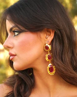Feversave Pendientes Olivia buganvilla