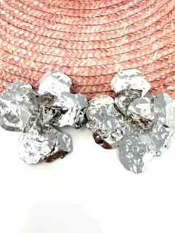 Feversave Pendientes Rosa Plata