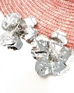 Feversave Pendientes Rosa Plata