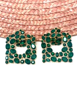 Feversave Pendientes Rubí verde