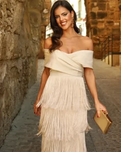 Feversave Vestido Afrodita Beige