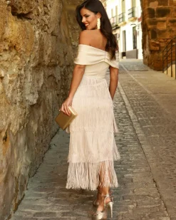 Feversave Vestido Afrodita Beige