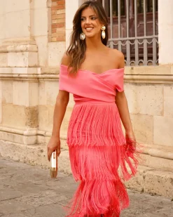 Feversave Vestido Afrodita Coral