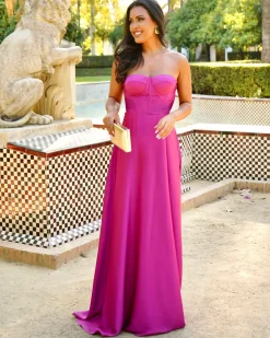 Feversave Vestido Begoña Fucsia