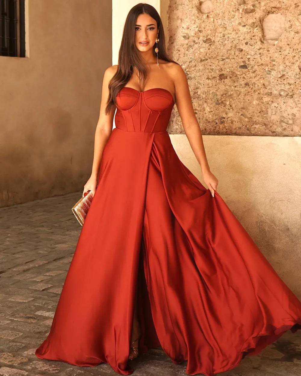 Feversave Vestido Begoña Teja