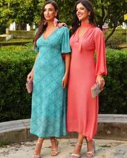 Feversave Vestido Bimba Coral