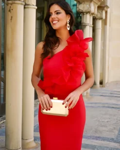 Feversave Vestido Carolina Rojo