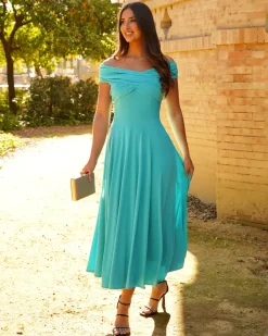 Feversave Vestido Casmir Turquesa