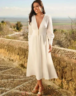 Feversave Vestido Galatea Blanco