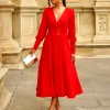 Feversave Vestido Galatea Rojo