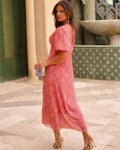 Feversave Vestido Gandia Coral