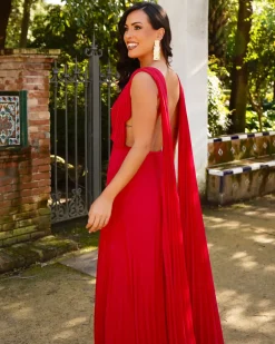 Feversave Vestido Luz Rojo