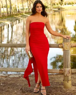 Feversave Vestido Margot Rojo