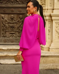 Feversave Vestido Marisol Fucsia