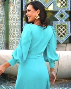 Feversave Vestido Roma Turquesa