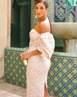Feversave Vestido Selena Beige