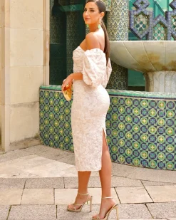 Feversave Vestido Selena Beige