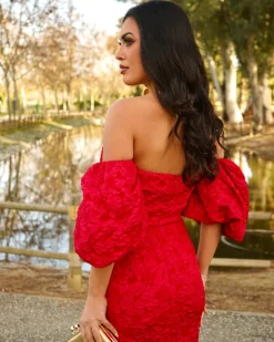 Feversave Vestido Selena Rojo