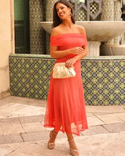Feversave Vestido Simona Coral