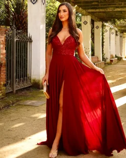 Feversave Vestido Valentina Rojizo